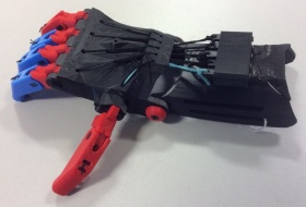 3D printed hand, made at the National STEM Learning Centre