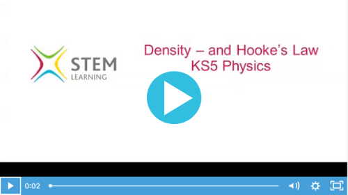 Remote lesson - density and Hooke's Law