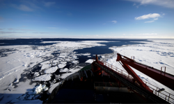 Resarch vessel in Antarctica