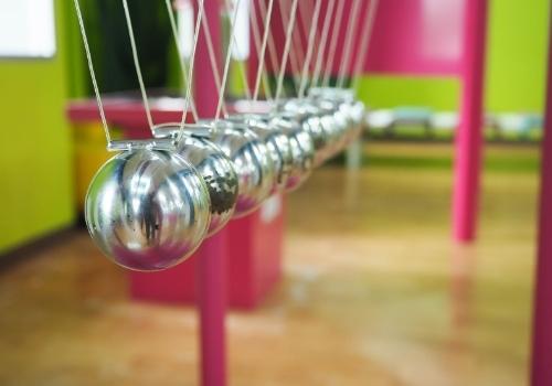 Pendulum in a physics laboratory