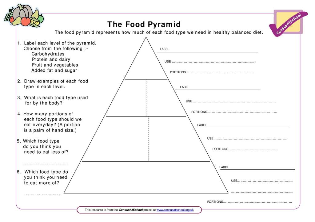 Worksheets Food Pyramid For Adults Images And Photos Finder