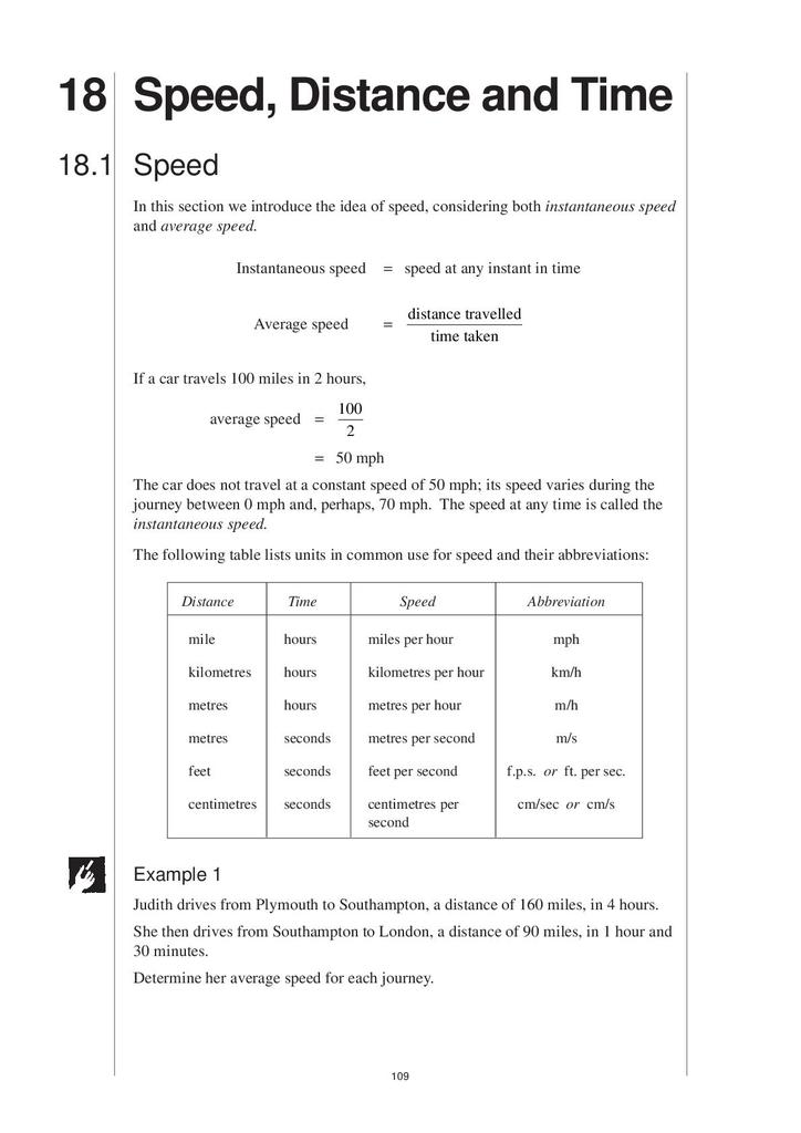 Distance Time Graphs Lesson, PDF, Speed