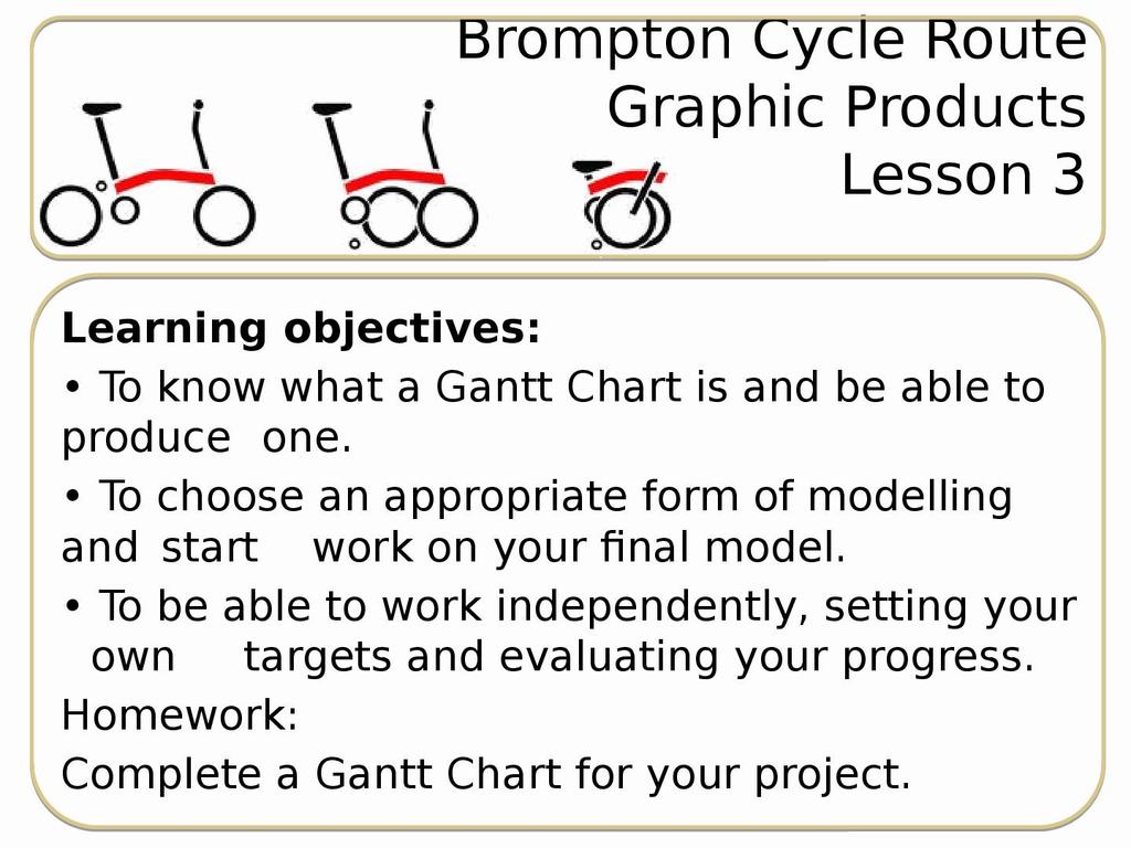 Gantt Chart Lesson