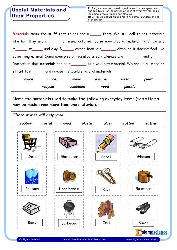 Properties and Changes of the Materials *suitable for home teaching* | STEM